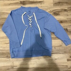 Aerie Size Small Lace Up Sweatshirt